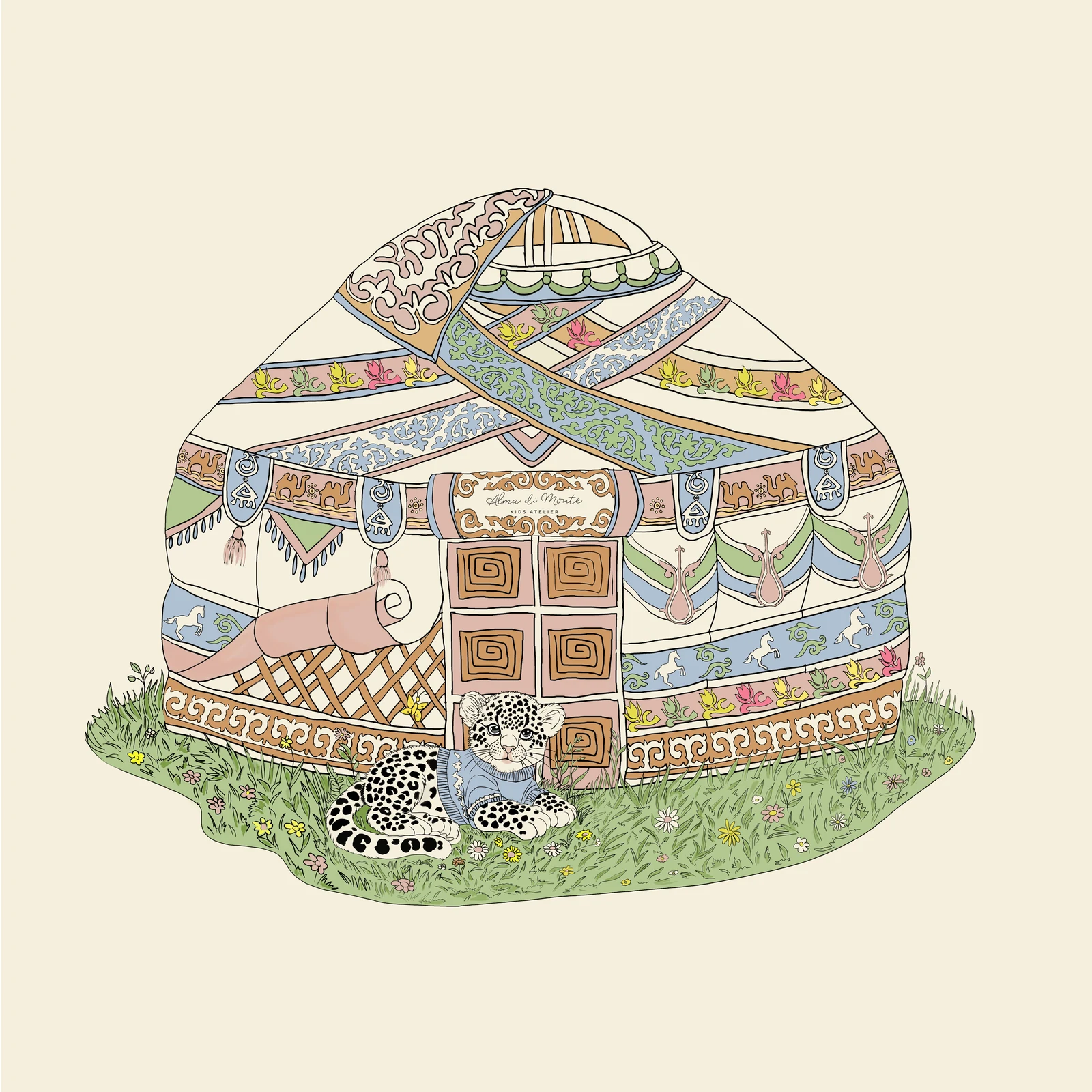 Swaddle "Snow Leopard"