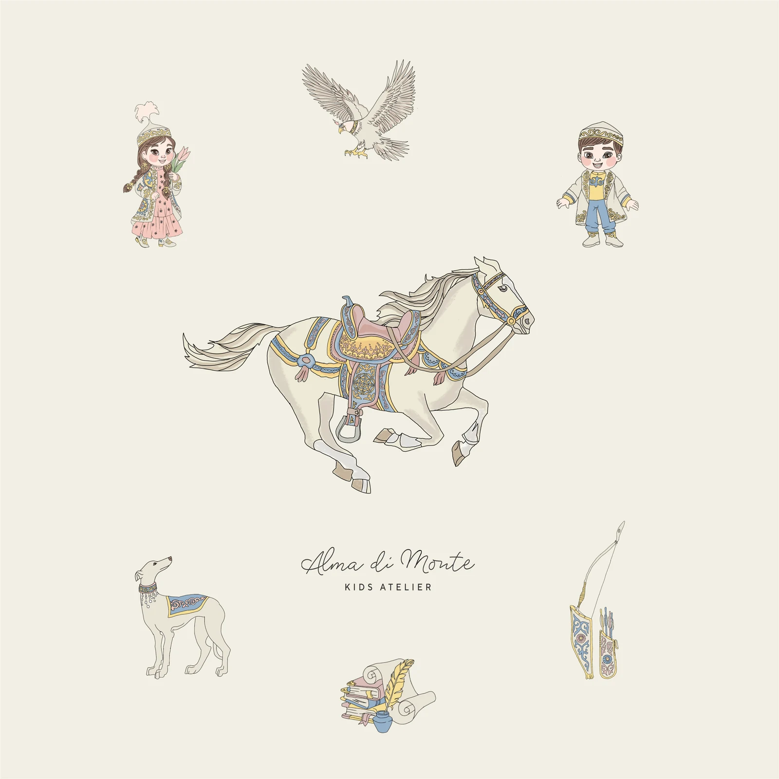 Swaddle "Seven Treasures of the Kazakhs"